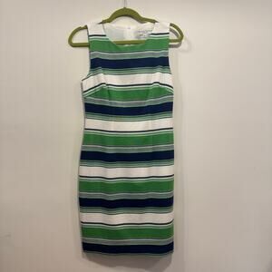 Trina Turk Sleeveless Striped Knit Dress - 6